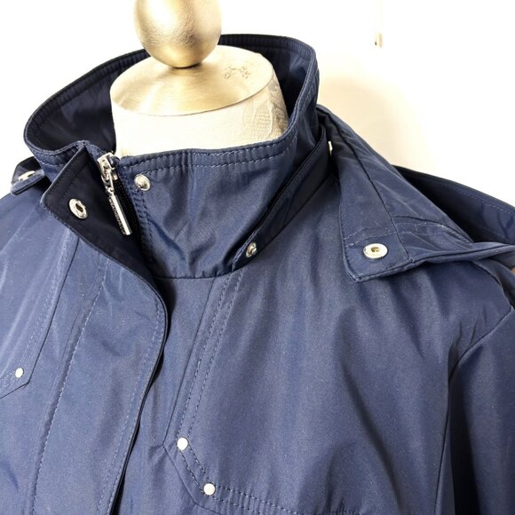 Weatherproof Navy Blue Lightweight Winter Jacket with Removable Hood Size XL - Picture 3 of 13